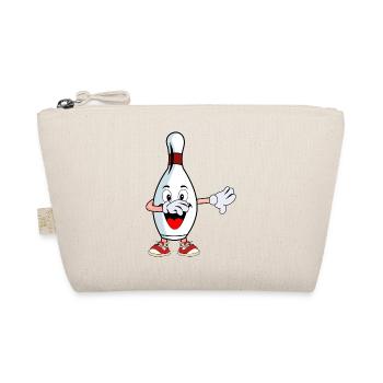 Bowling cone dabbing dance gift - Organic Pouch - nature - Front