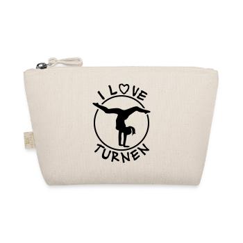 i_love_turnen_f1 - Bio-Täschchen - Natur - Vorne