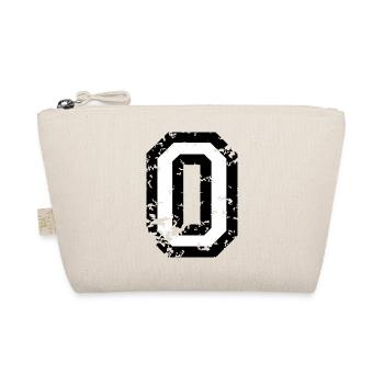 O (Vintage Weiß) Buchstabe O - Bio-Täschchen - Natur - Vorne