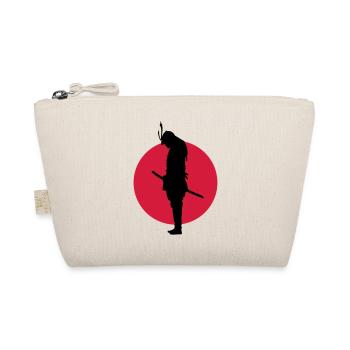 Japan Samurai Warrior (Japan flag) - Bio-Täschchen - Natur - Vorne