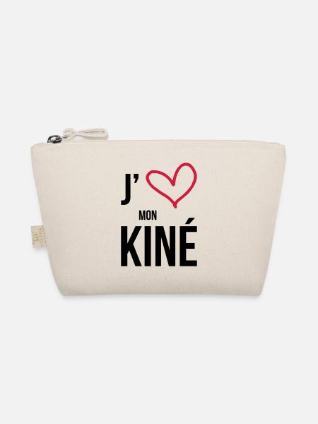 J'aime mon Kiné - Organic Pouch - nature - Front