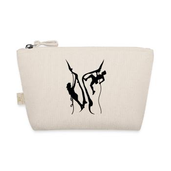 une fille femme escalade homme alpinisme montagne - Trousse biologique - nature - Devant
