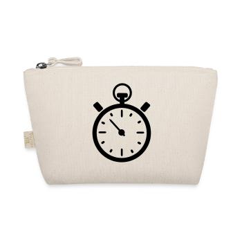 stoppuhr uhr - Bio-Täschchen - Natur - Vorne