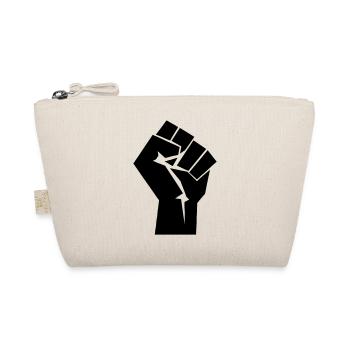 Raised Fist Logo - Organic Pouch - nature - Front