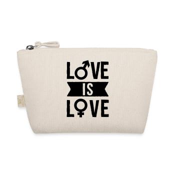 Love is love - Bio-Täschchen - Natur - Vorne