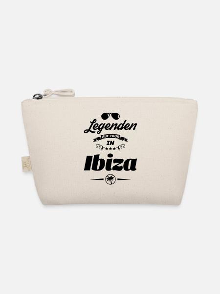 ibiza legenden tour design - Bio-Täschchen - Natur - Vorne
