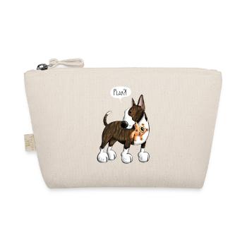 Bullterrier Play - Organic Pouch - nature - Front