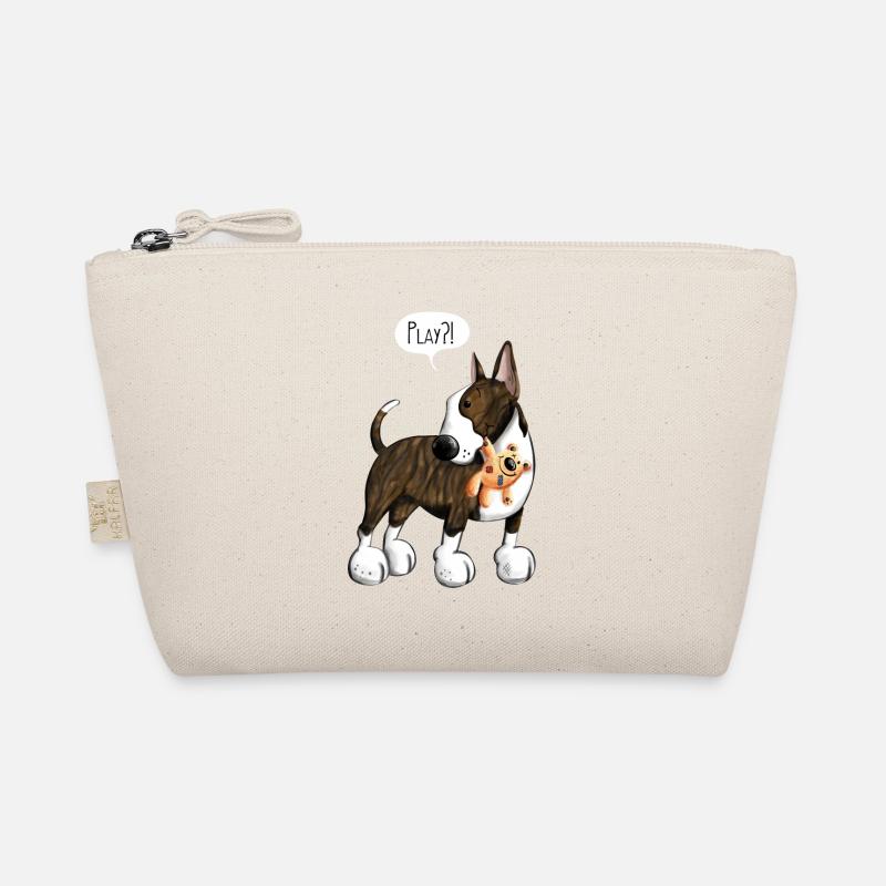 Bullterrier Play - Bio-Täschchen - Natur