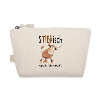 Tierisch gut drauf - Stier - Bulle - Comic - Fun - Bio-Täschchen - Natur - Vorne
