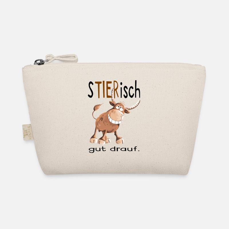 Tierisch gut drauf - Stier - Bulle - Comic - Fun - Bio-Täschchen - Natur