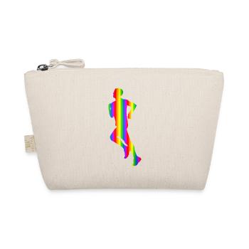 Bunter Läufer Regenbogen - Bio-Täschchen - Natur - Vorne