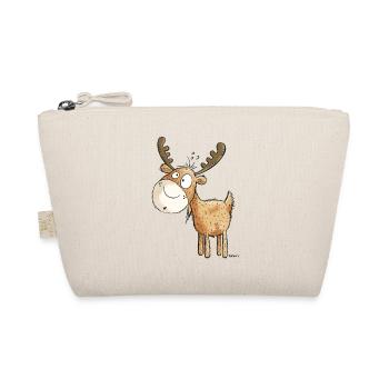Witziger Elch - Elche - Hirsch - Reh - Geschenk - Bio-Täschchen - Natur - Vorne
