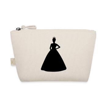 prinzessin silhouette - Bio-Täschchen - Natur - Vorne