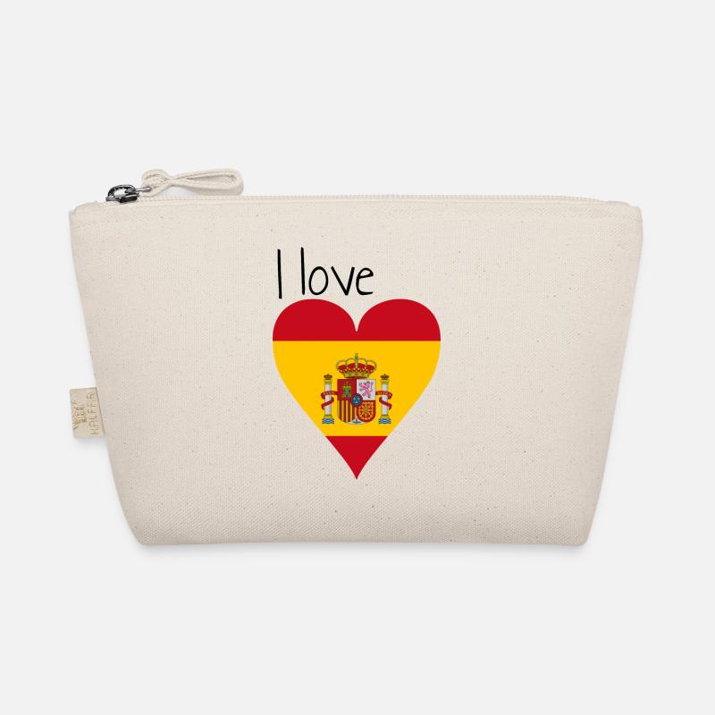 J'adore l'Espagne. Idée cadeau, drapeau espagnol Trousse biologique