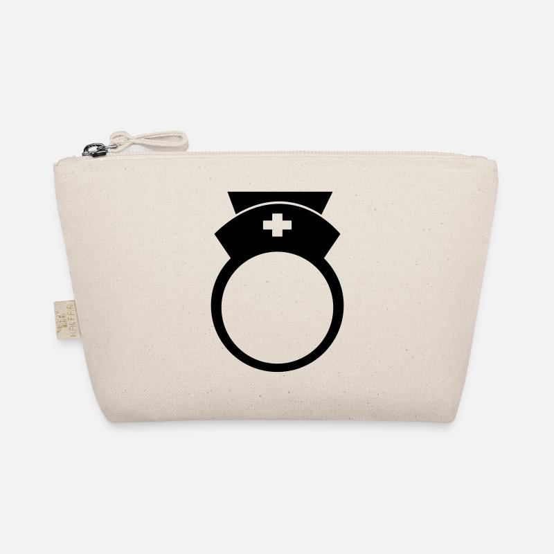 Krankenschwester Monogramm Rahmen Bio-Täschchen