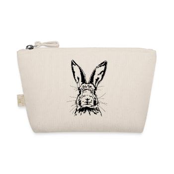 Funny Bunny Brown Bunny Mama Wilsigns - Organic Pouch - nature - Front