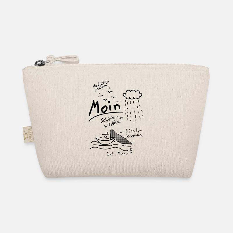 Moin Plattdeutsch Norddeutsch Meer Möwe Boot Bio-Täschchen