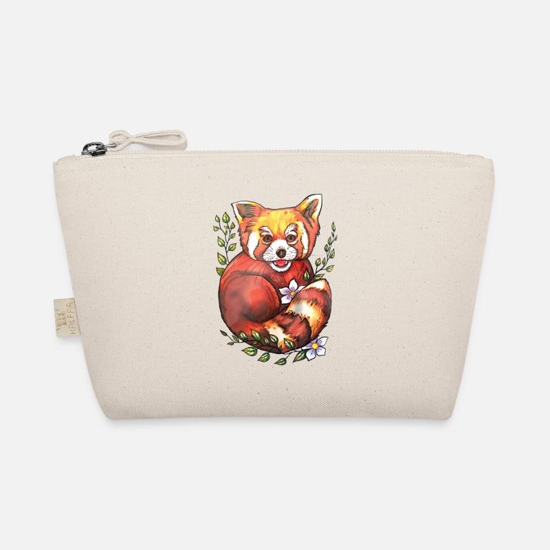 Roter Panda - Bio-Täschchen - Natur