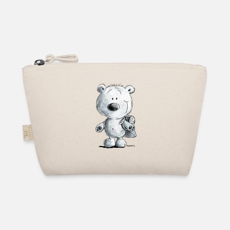 Schulkind Eisbär I Einschulung 1. Klasse Geschenk Bio-Täschchen