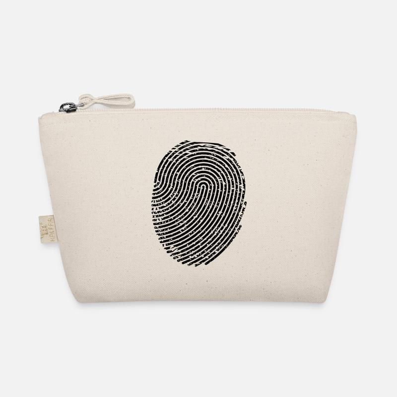 Fingerprint graphic design template Organic Pouch