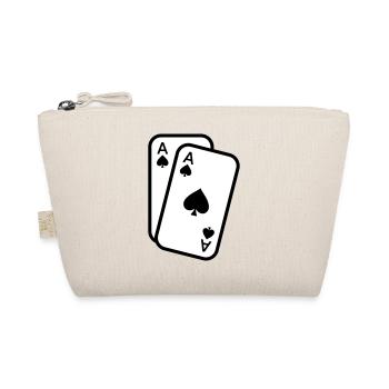 Cards ace of spades playing cards poker - Organic Pouch - nature - Front