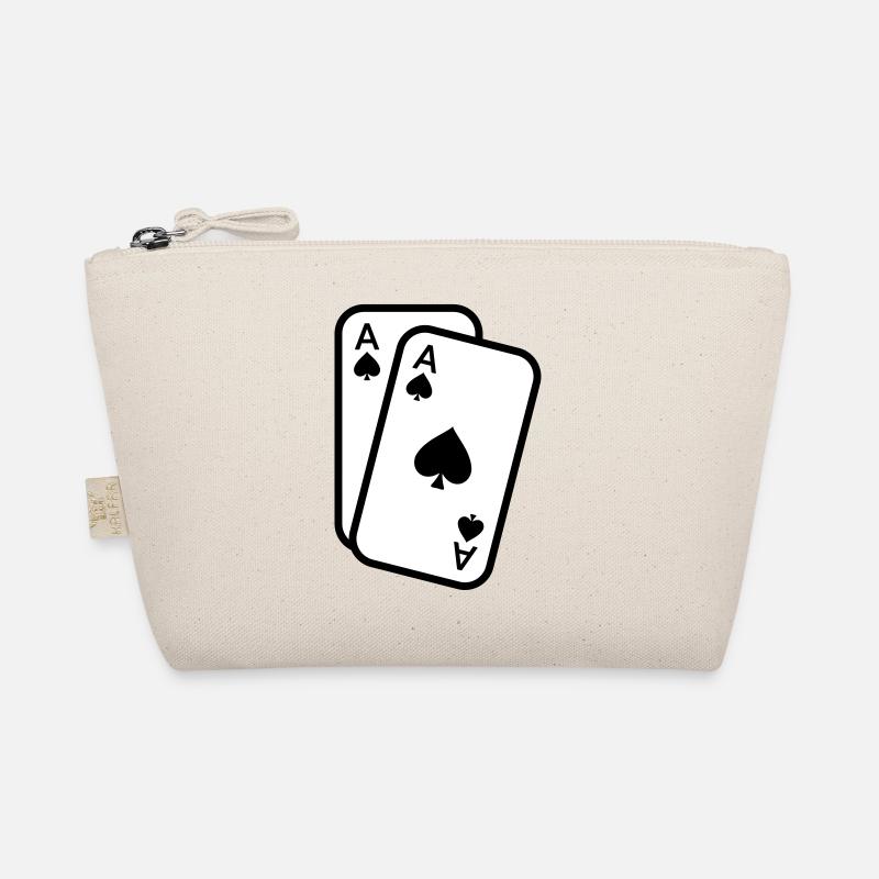 Karten Pik Ass Spielkarten Poker Bio-Täschchen
