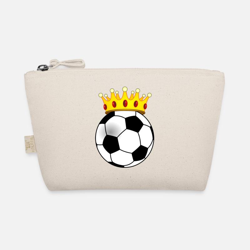 Fußball mit Krone für König oder Königin Bio-Täschchen