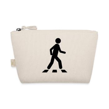 pieton walker walk icon - Organic Pouch - nature - Front