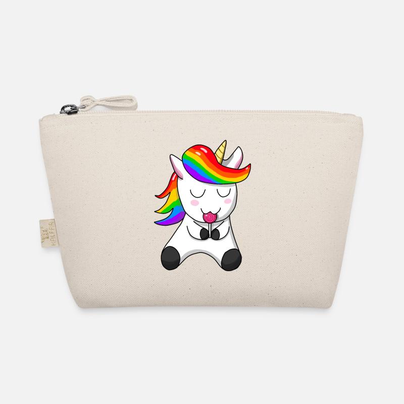 Kinder Einhorn - Bio-Täschchen - Natur