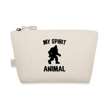 BIGFOOT MY SPIRIT ANIMAL - Organic Pouch - nature - Front