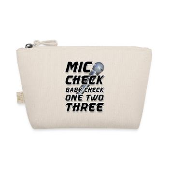 Mic Check Baby Check One Two Three - Bio-Täschchen - Natur - Vorne