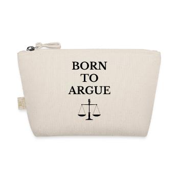 Born to argue Jura Anwalt Beruf Geschenk - Bio-Täschchen - Natur - Vorne
