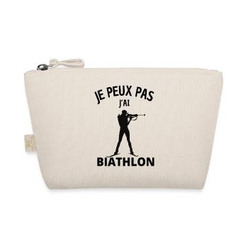JE PEUX PAS J´AI BIATHLON - Trousse biologique - nature - Devant