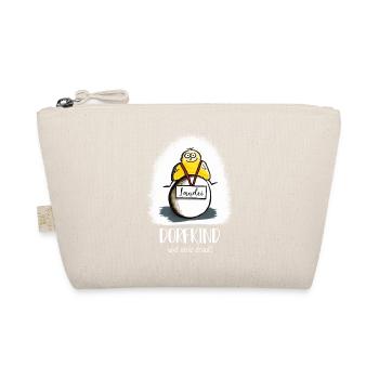 Landei Dorfkind proud of it gift idea saying - Organic Pouch - nature - Front