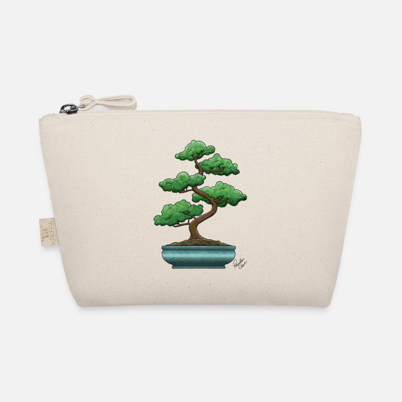 Bonsai in blue dish by RandomShern Organic Pouch