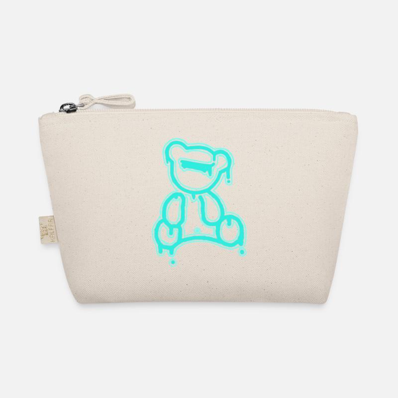 Neon Teddy - Bio-Täschchen - Natur