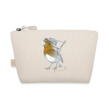 Rotkehlchen Robin Hood - Bio-Täschchen - Natur - Vorne