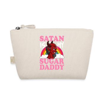 Satan Is My Sugar Daddy Funny Athée Satanist - Trousse biologique - nature - Devant