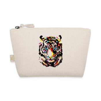 Tigre coloré - Tête de tigre jaune - Dessin de tigre - Trousse biologique - nature - Devant