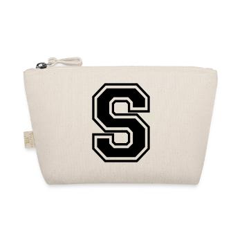 Letter S Football team | baseball| university basketball - Organic Pouch - nature - Front