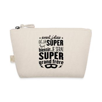 Annonce Grossesse Futur Super Grand Frère Garçon - Trousse biologique - nature - Devant