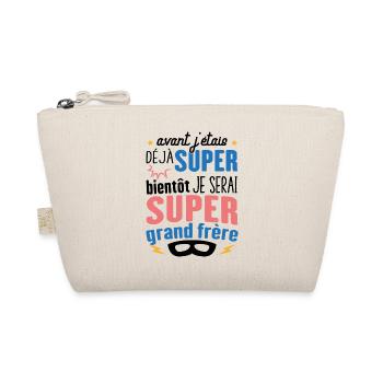 Annonce Grossesse Futur Super Grand Frère Garçon - Trousse biologique - nature - Devant