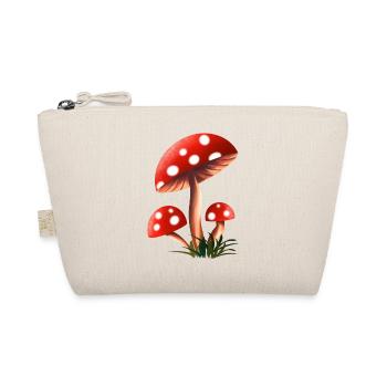 Red Mushroom with White Spots Fly Agaric / Amanita - Organic Pouch - nature - Front