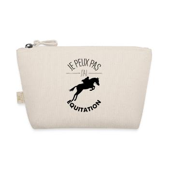 Je peux pas j'ai Equitation - Trousse biologique - nature - Devant