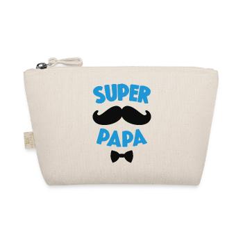Super Papa Moustache Cadeau Fête Des Pères - Trousse biologique - nature - Devant