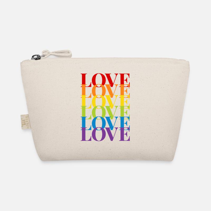 love - Bio-Täschchen - Natur