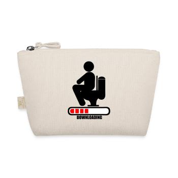 shit toilet poop downloading bar loading - Organic Pouch - nature - Front