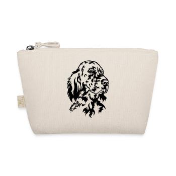 Tête de setter anglais - Trousse biologique - nature - Devant