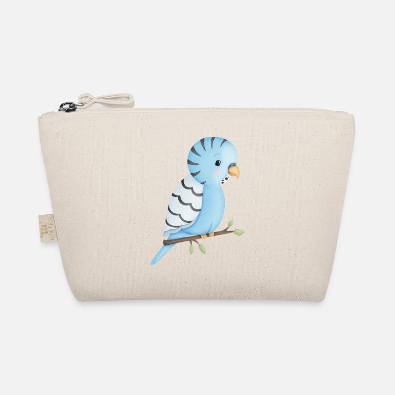 niedlicher Wellensittich Vogel Bio-Täschchen