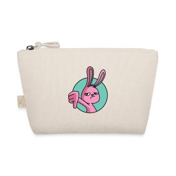 Rabbit thumbs down - Organic Pouch - nature - Front